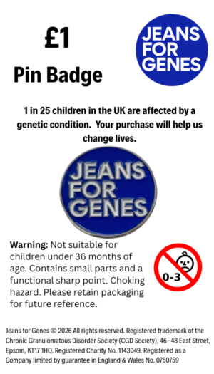 New Jeans for Genes Logo Pin Badge