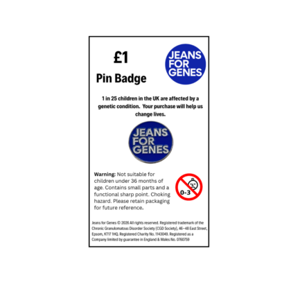 New Jeans for Genes Logo Pin Badge
